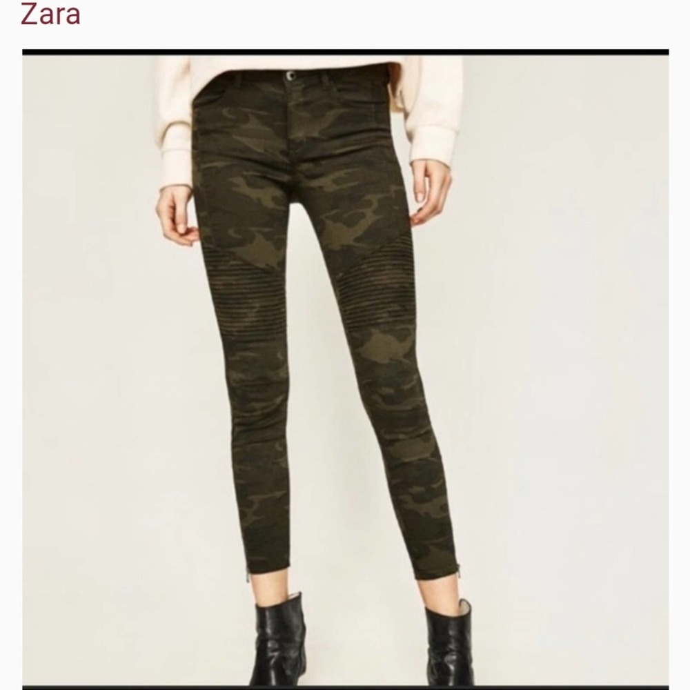 ZARA Camo Skinny Jean